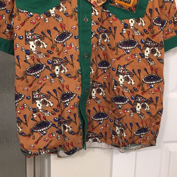 Vintage casino print J.V. Bad Boyz shirt - Picture 3 of 8